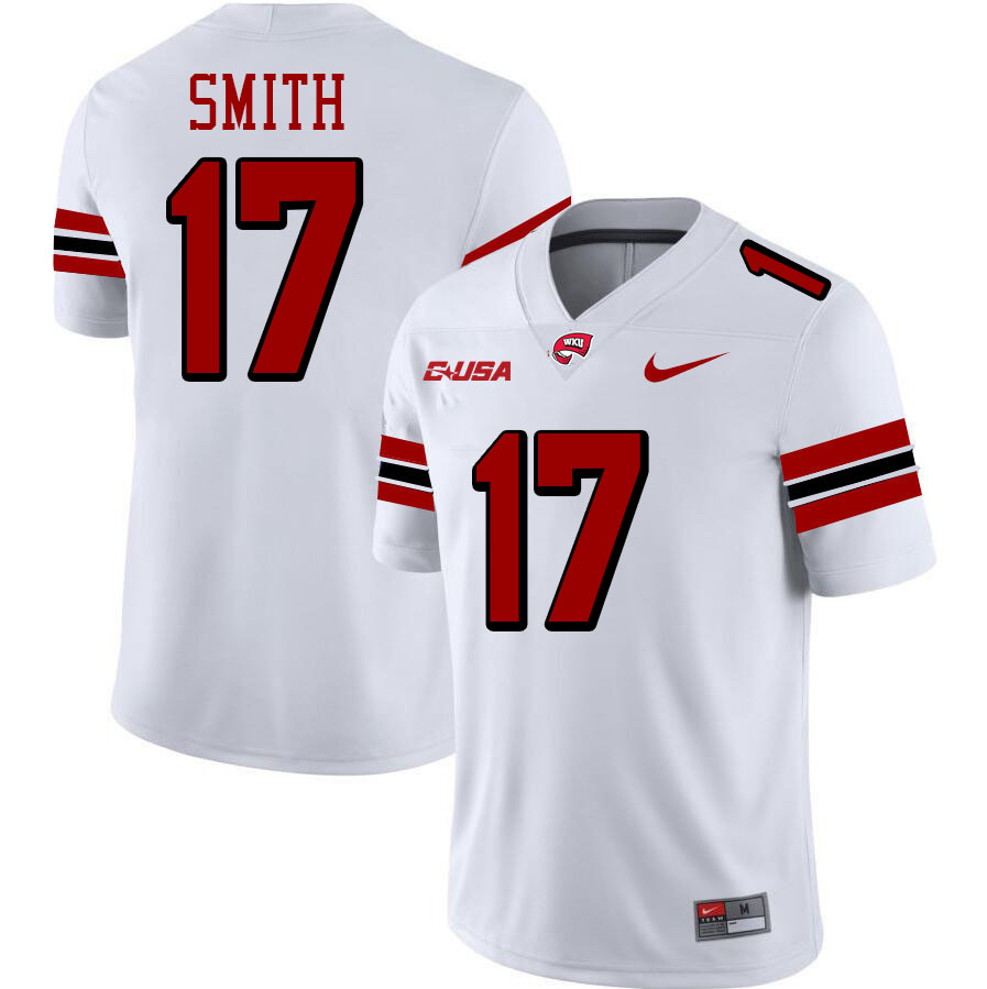 Dalvin Smith WKU Jersey,Western Kentucky Hilltoppers #17 Dalvin Smith Jersey Youth-White